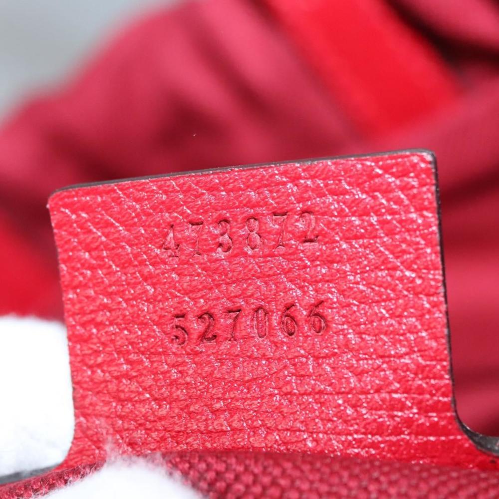 GUCCI Backpack Canvas Red Navy 473872 Auth BA150 - Picture 12 of 16